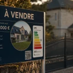 Panneau immobilier À vendre : prix et DPE lisibles
