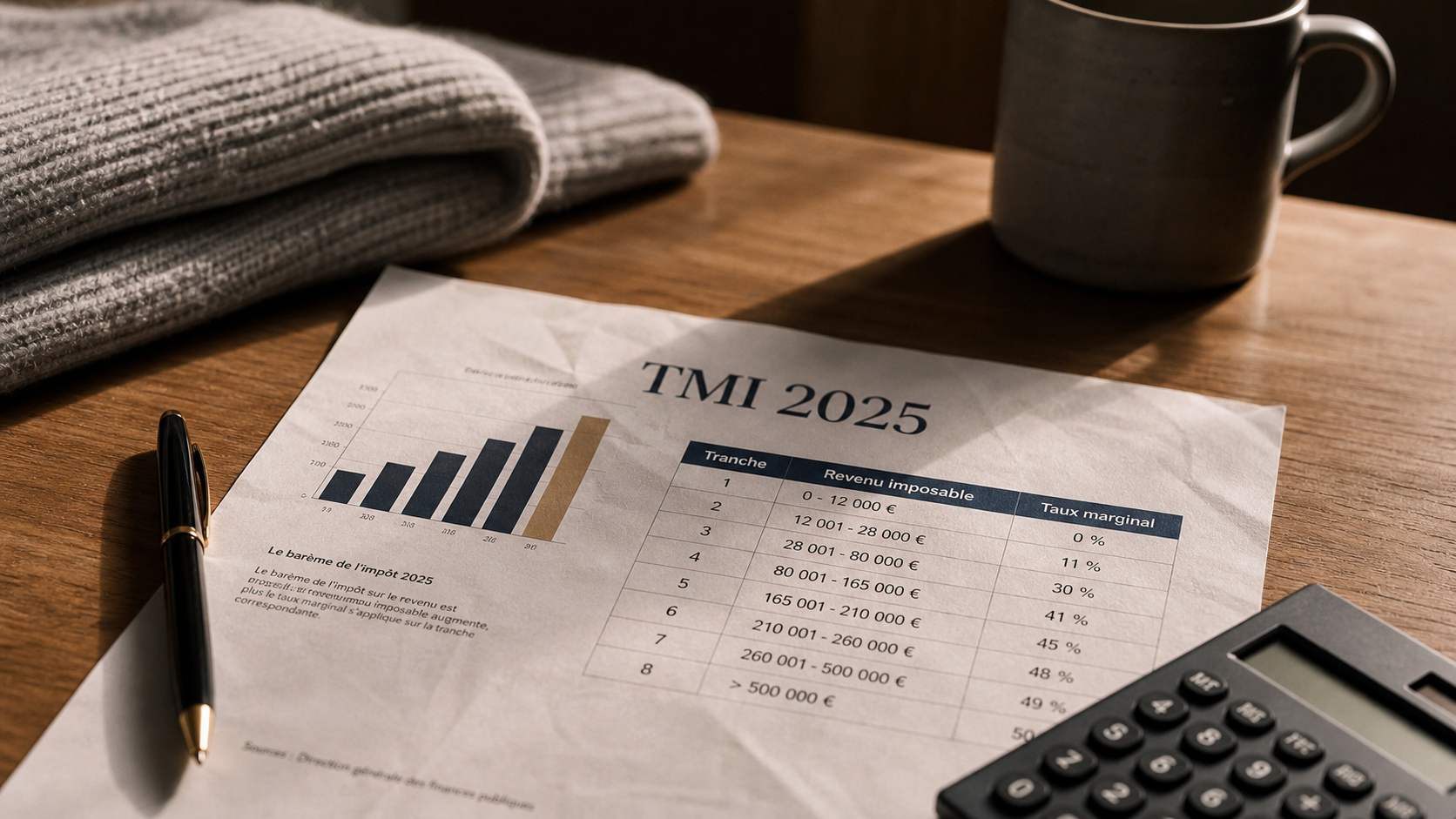Tranche TMI 2025 : seuils et calcul TMI 2025