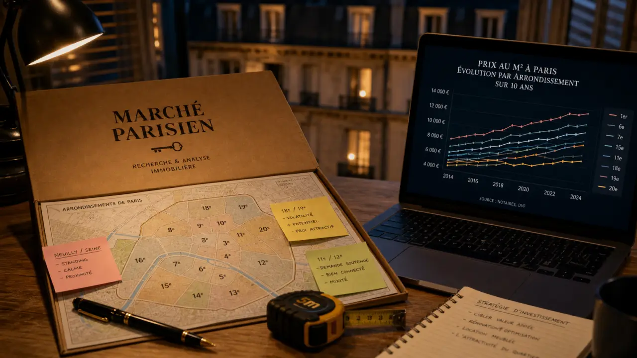 Appartement sur Paris à vendre : budget et prix au m², carte des arrondissements