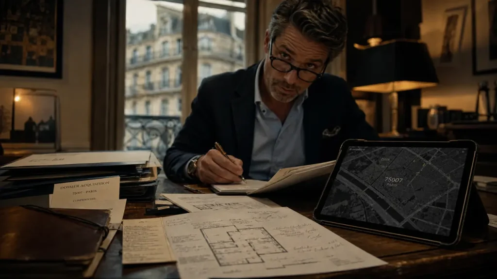 Chasseur immobilier Paris 7 : dossiers off-market et carte 75007
