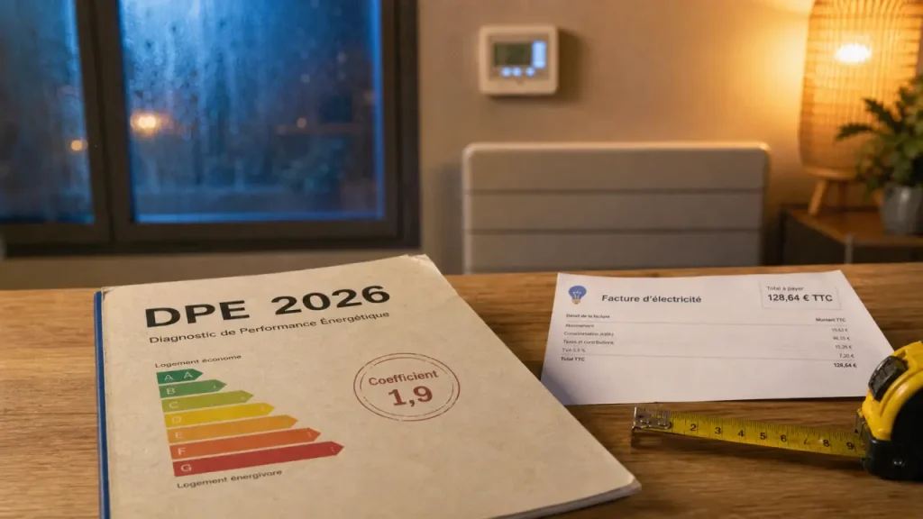 DPE 2026 : coefficient électrique pour logements F et G