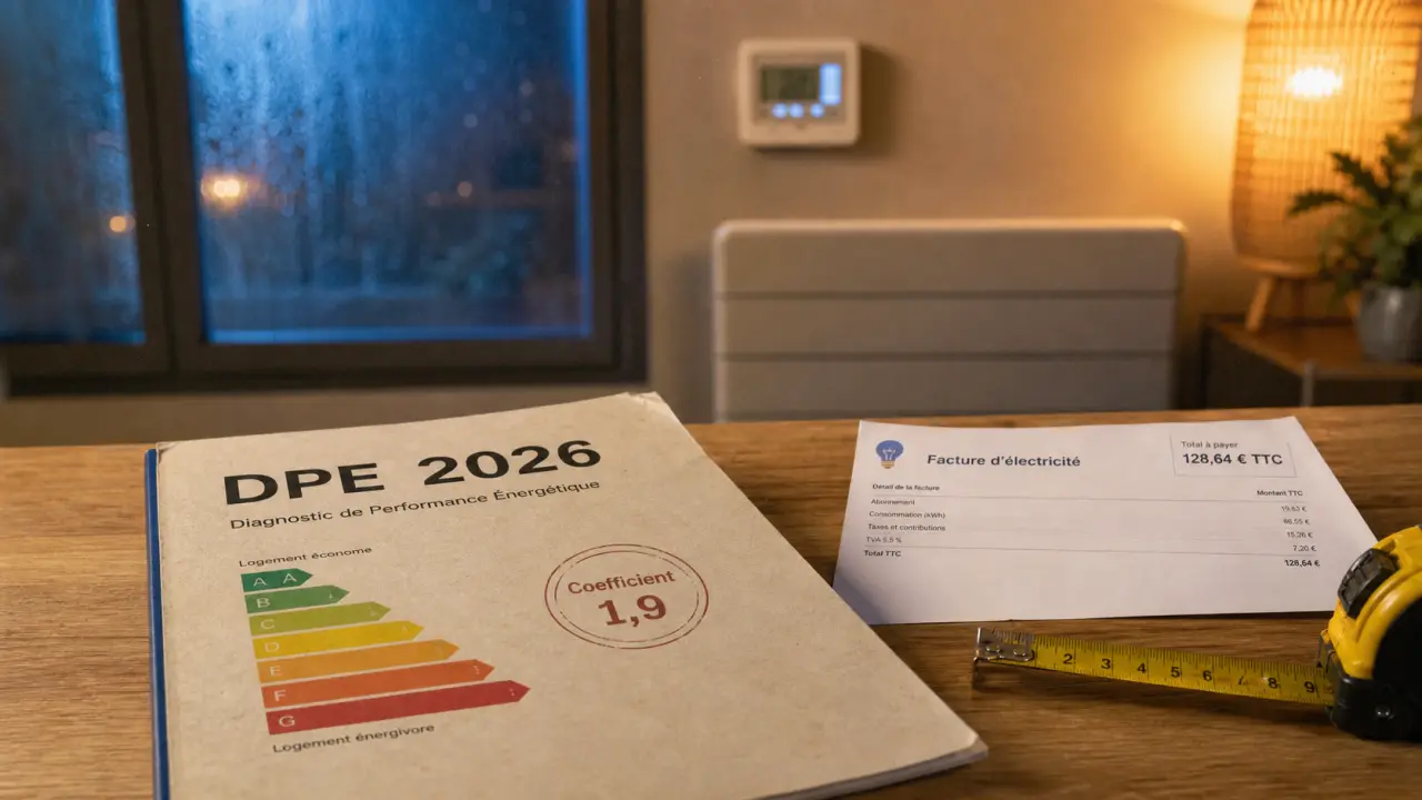 DPE 2026 : coefficient électrique pour logements F et G