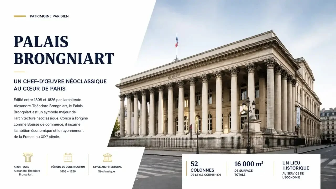 Palais Brongniart, centre névralgique des événements professionnels à Paris