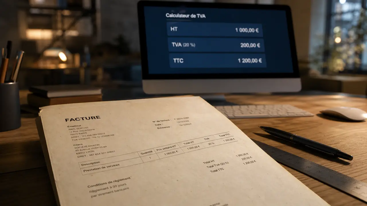 Formule pour calculer tva : passer du HT au TTC
