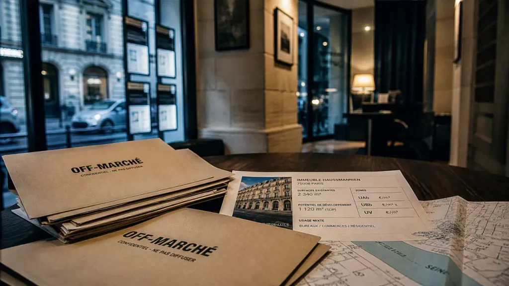 Offres immobilier commercial hors marché Paris : dossiers et prix €/m².
