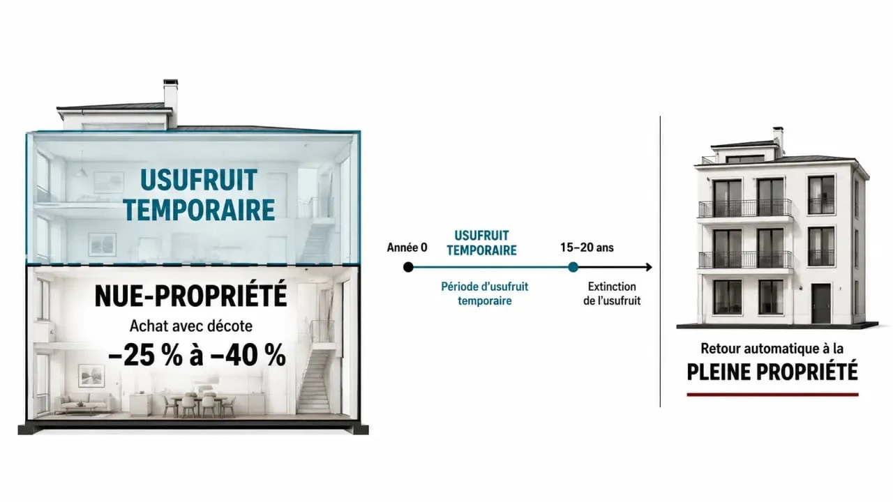 Nue propriete investir : schéma éditorial de la décote, de l’usufruit et du retour en pleine propriété