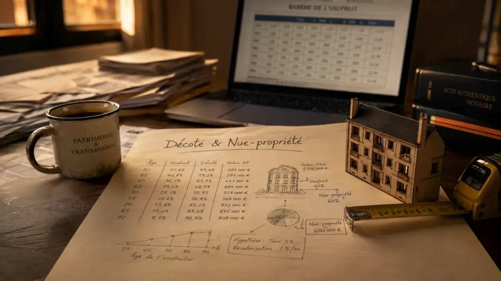 Nue propriete investir : décote 30-40% et 15-20 ans sans loyers