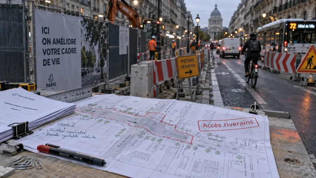 Travaux dans Paris : vérifier rue, dates et impacts avant de se déplacer