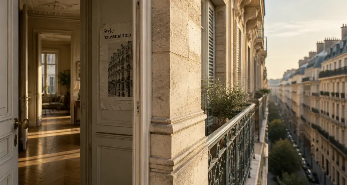Style haussmanien : balcon parisien et repères de l’étage noble